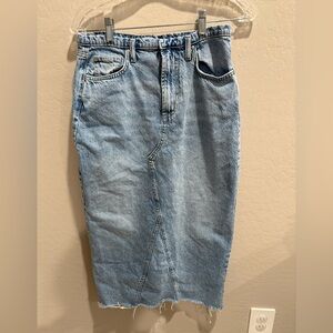Cotton On Light Blue High-Waist Denim Skirt size 4